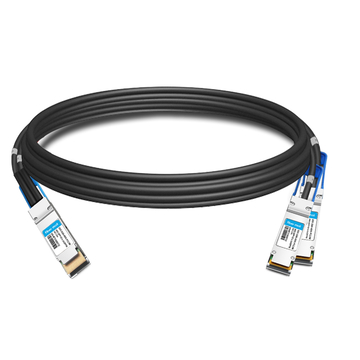 Juniper Networks QDD-2X200G-2P5M Совместимый медный кабель прямого подключения 2.5 м (8 футов) 400G QSFP-DD до 2x200G QSFP56 PAM4 с пассивным выходом