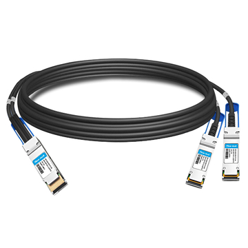 QDD-2QSFP28-200G-PC2.5M 2.5 м (8 футов) 200G QSFP-DD на 2x100G QSFP28 NRZ Пассивный медный кабель прямого подключения
