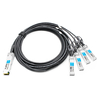 Brocade 40G-QSFP-4SFP-C-0101 Совместимый 1 м (3 фута) 40G QSFP + к четырем медным кабелям прямого подключения 10G SFP +