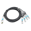 Check Point CPAC-TR-40SPLIT-QSFPSR-3M Совместимый 3 м (10 футов) 40G QSFP + к четырем медным переходным кабелям 10G SFP + с прямым подключением