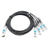 Brocade 40G-QSFP-4SFP-C-0105 Совместимый 50-сантиметровый (1.6 фута) переходной кабель 40G QSFP + для четырех медных кабелей 10G SFP + с прямым подключением