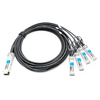Extreme 25GB-4-C01-QSFP28 Совместимый 1 м (3 фута) 100G QSFP28 к четырем 25G SFP28 Медный переходной кабель прямого подключения