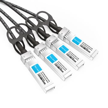 Extreme 25GB-4-C02-QSFP28 Совместимый 2 м (7 фута) 100G QSFP28 к четырем 25G SFP28 Медный переходной кабель прямого подключения