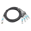 Cisco QSFP-4SFP25G-CU5M Совместимый 5 м (16 футов) 100G QSFP28 к четырем 25G SFP28 Медный переходной кабель прямого подключения