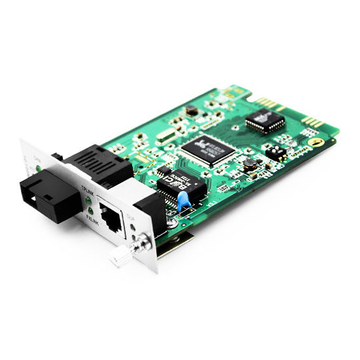 1x 10 / 100Base-T RJ45 в 1x 100Base-X SC TX1550нм / RX1310нм 20км SM-карта с одним оптоволокном Gigabit Ethernet Media Converter