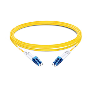 1m (3ft) Duplex OS2 Single Mode LC UPC to LC UPC OFNP Fiber Optic Cable