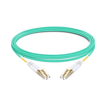 1m (3ft) Duplex OM3 Multimode LC UPC to LC UPC OFNP Fiber Optic Cable