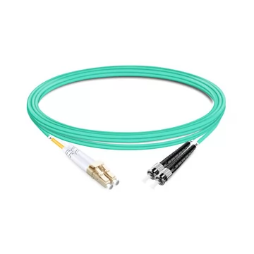 Elfcam® 25M Cable de Fibra Óptica ST/UPC a ST/UPC OM3 Multimodo Duplex 50/125um LSZH