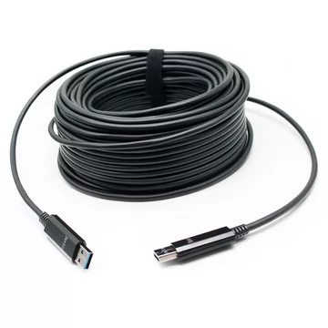 10 meters (33ft) USB 3.0（Not compliant with USB 2.0) 5G Type-A  Active Optical Cables, USB AOC Male to Male Connectors