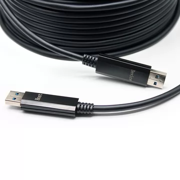 10 meters (33ft) USB 3.0（Not compliant with USB 2.0) 5G Type-A  Active Optical Cables, USB AOC Male to Male Connectors